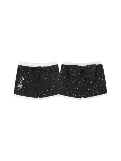 Detachable Bow Polka Dot Shorts【s0000013144】