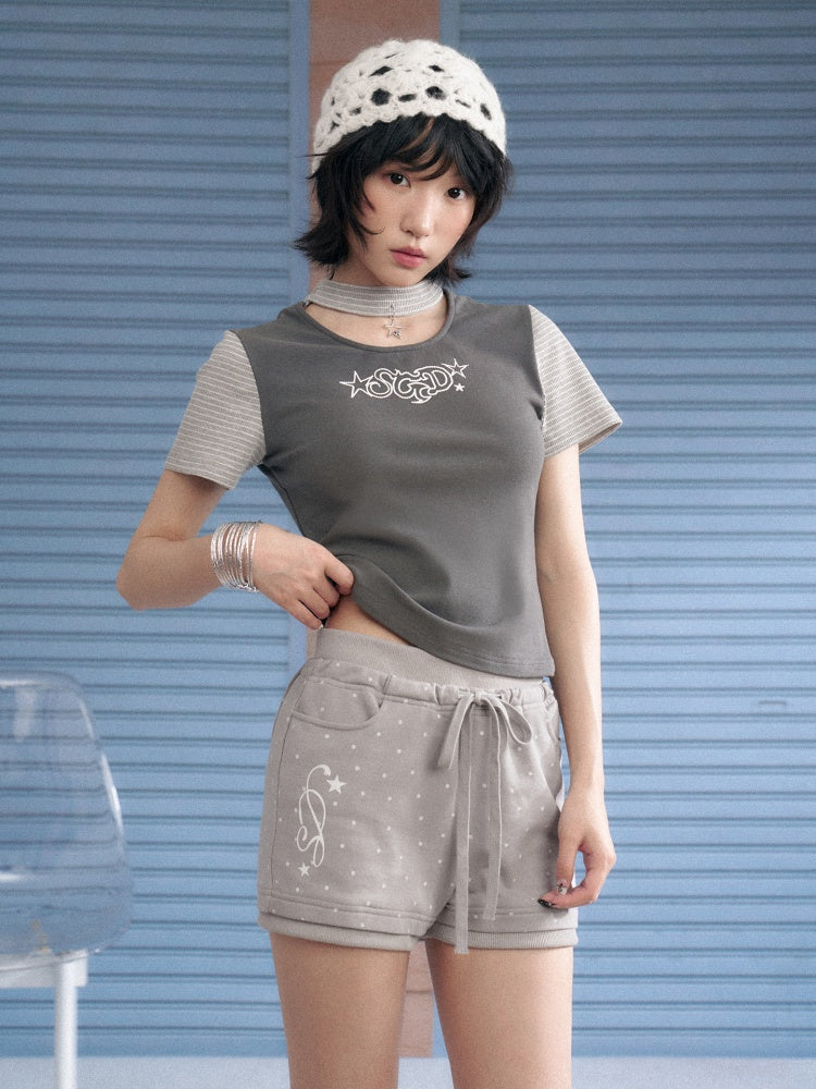 Detachable Bow Polka Dot Shorts【s0000013144】