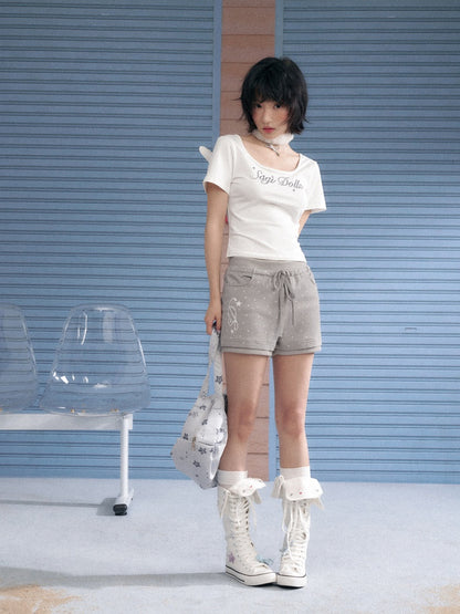 Detachable Bow Polka Dot Shorts【s0000013144】