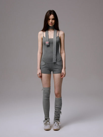 Polka Dot&Stripe Reversible Scarf【s0000013388】