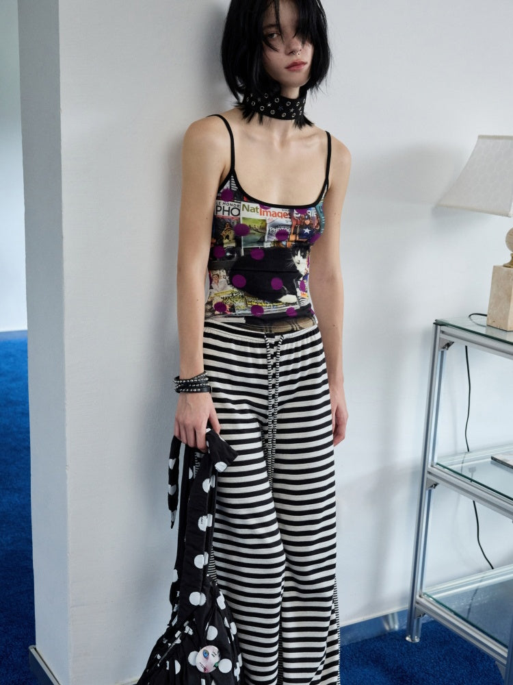 Animal Print Polka Dot Camisole【s0000013389】