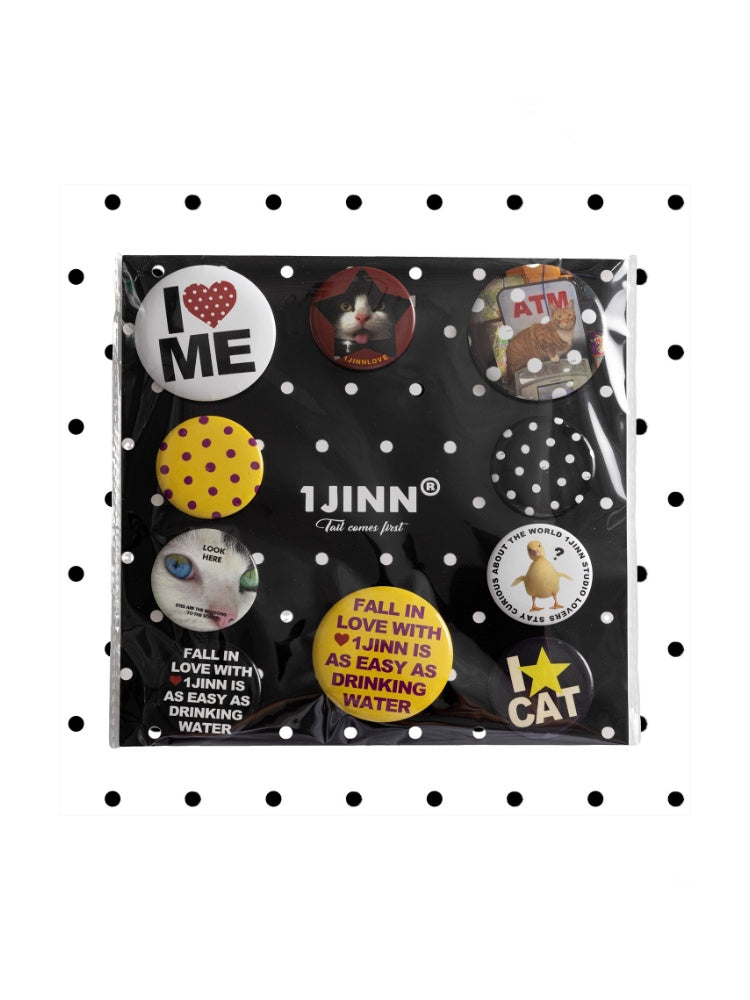 Cat & Dog Animal Personality Cute Badge Set【s0000013396】