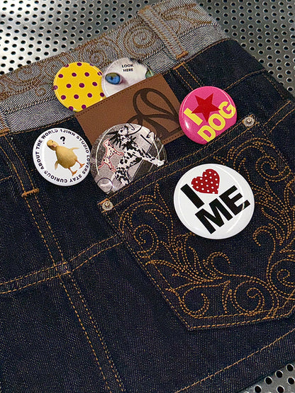 Cat & Dog Animal Personality Cute Badge Set【s0000013396】
