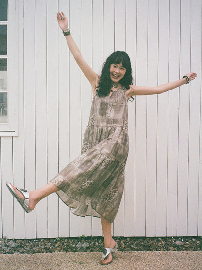 "Twilight Roaming" Patchwork Pattern Cami Dress【s0000013412】