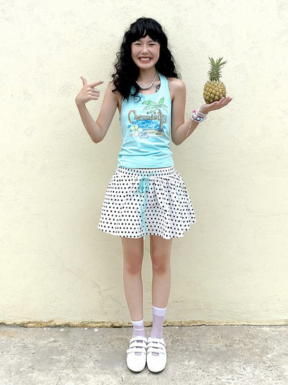 Polka Dot Pleats Culottes【s0000013413】