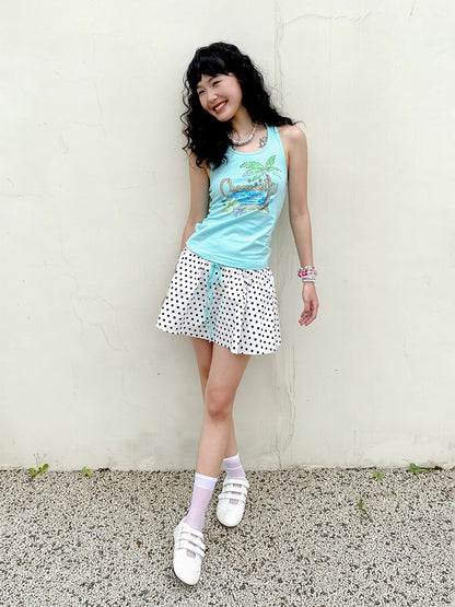 Polka Dot Pleats Culottes【s0000013413】