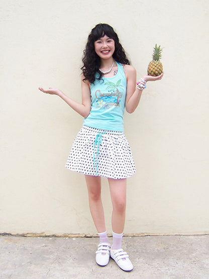 Polka Dot Pleats Culottes【s0000013413】