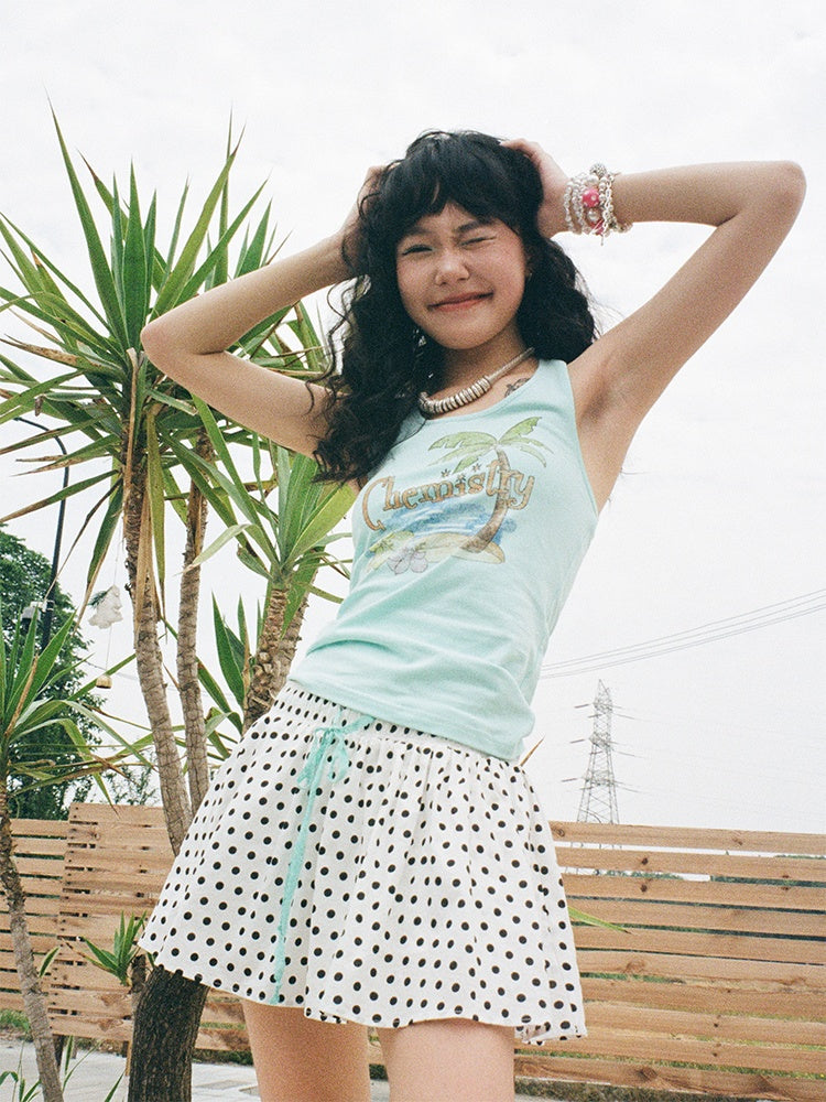 Polka Dot Pleats Culottes【s0000013413】