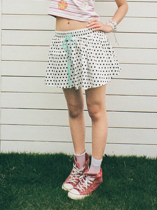 Polka Dot Pleats Culottes【s0000013413】