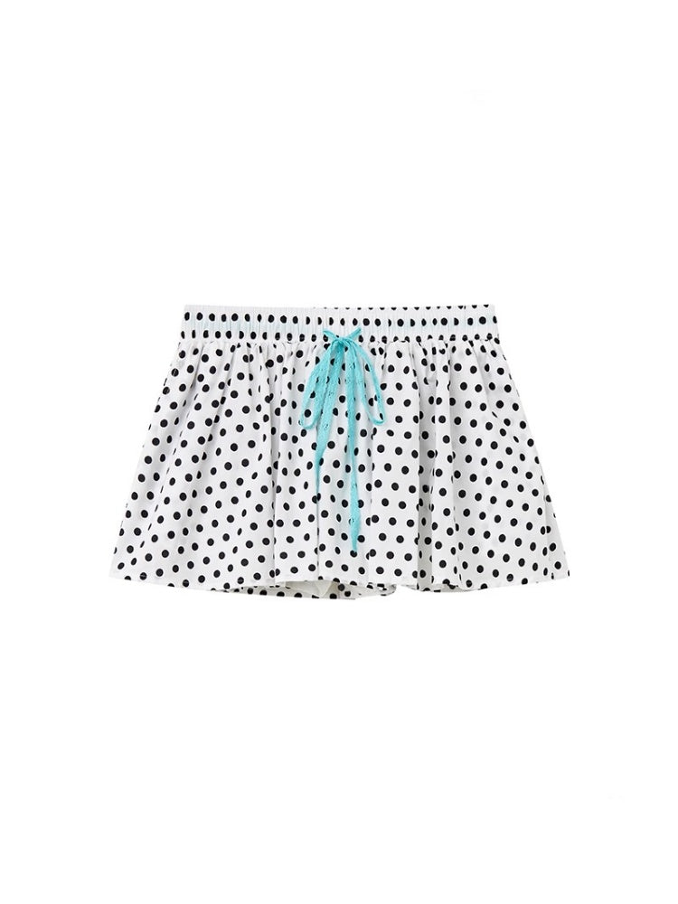 Polka Dot Pleats Culottes【s0000013413】
