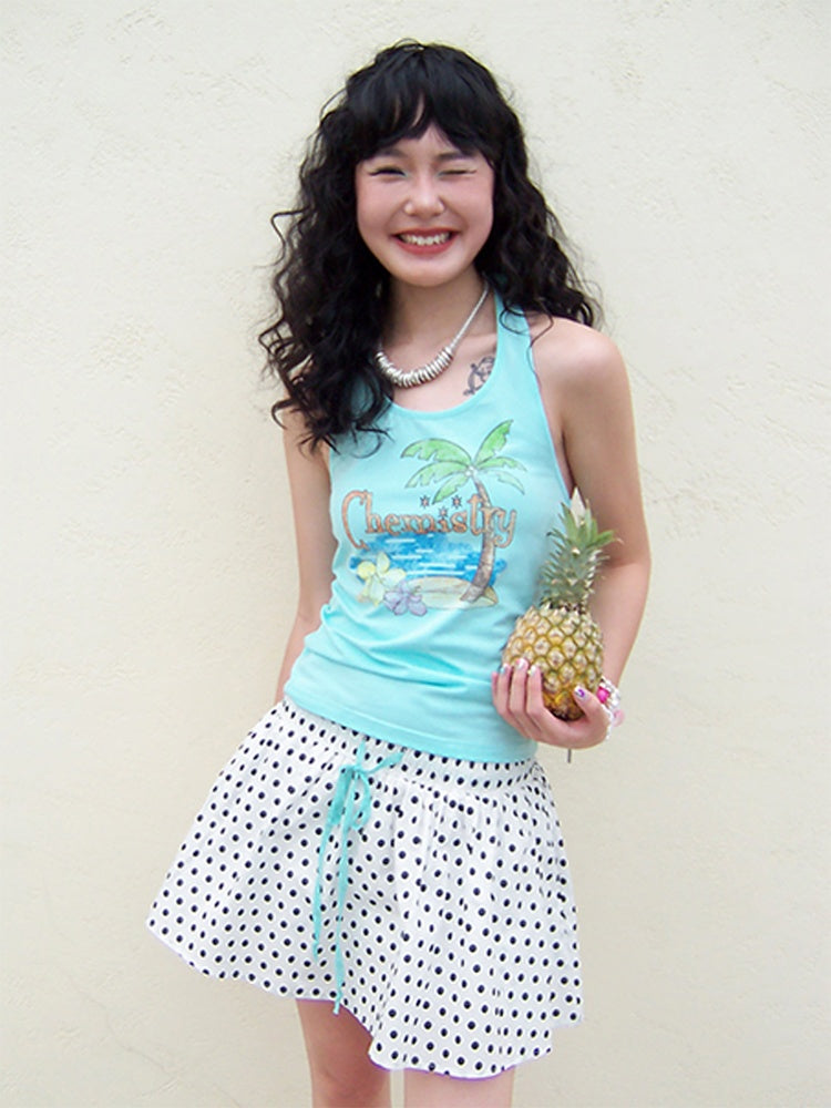 Polka Dot Pleats Culottes【s0000013413】
