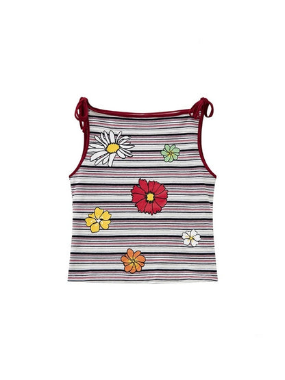 "Wild Daisy" Striped Camisole【s0000013419】