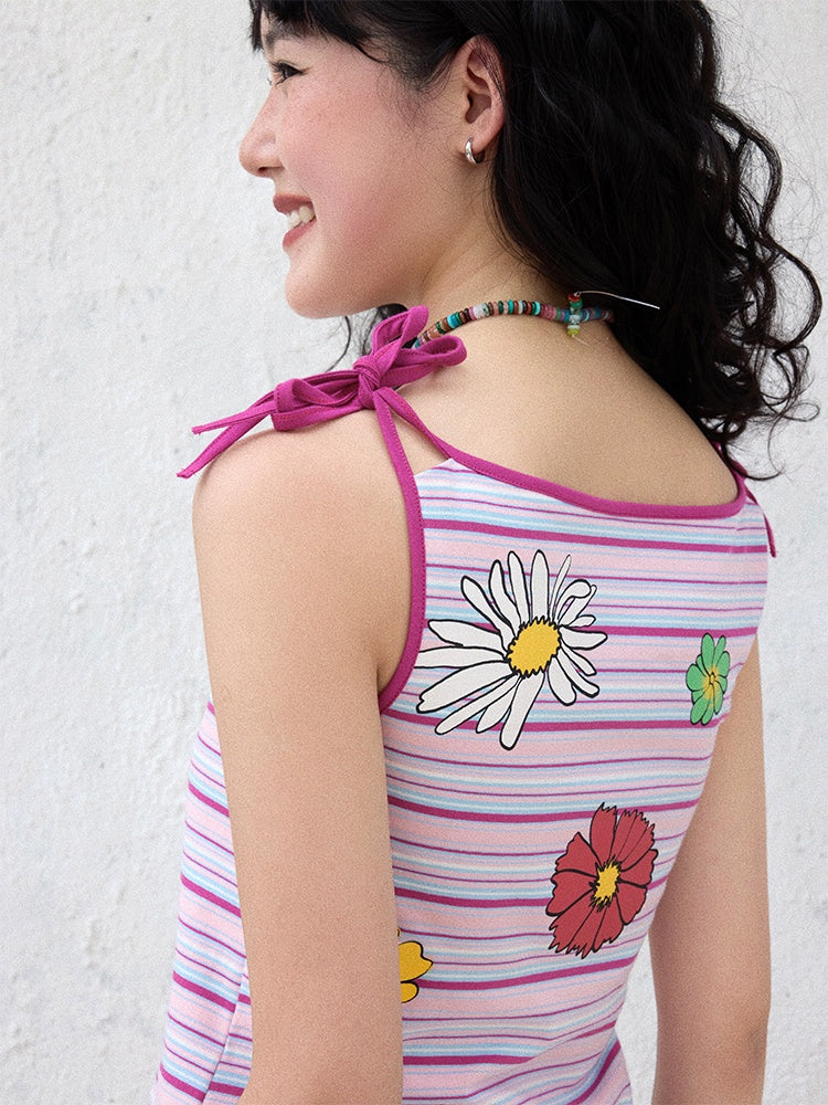 "Wild Daisy" Striped Camisole【s0000013419】