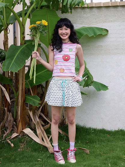 "Wild Daisy" Striped Camisole【s0000013419】