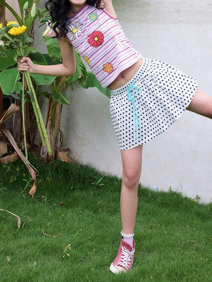 "Wild Daisy" Striped Camisole【s0000013419】