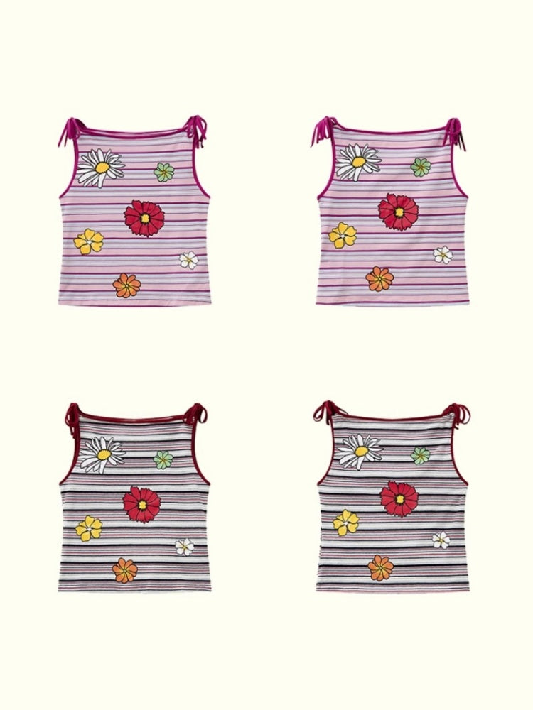 "Wild Daisy" Striped Camisole【s0000013419】