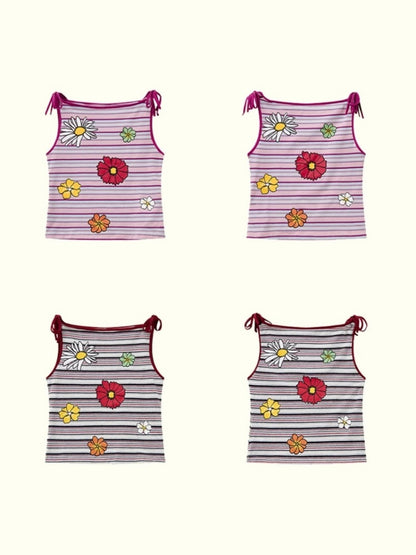 "Wild Daisy" Striped Camisole【s0000013419】