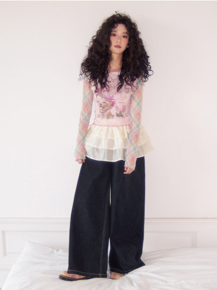 "Love in Fog Harbor" Cake Short Skirt【s0000013420】
