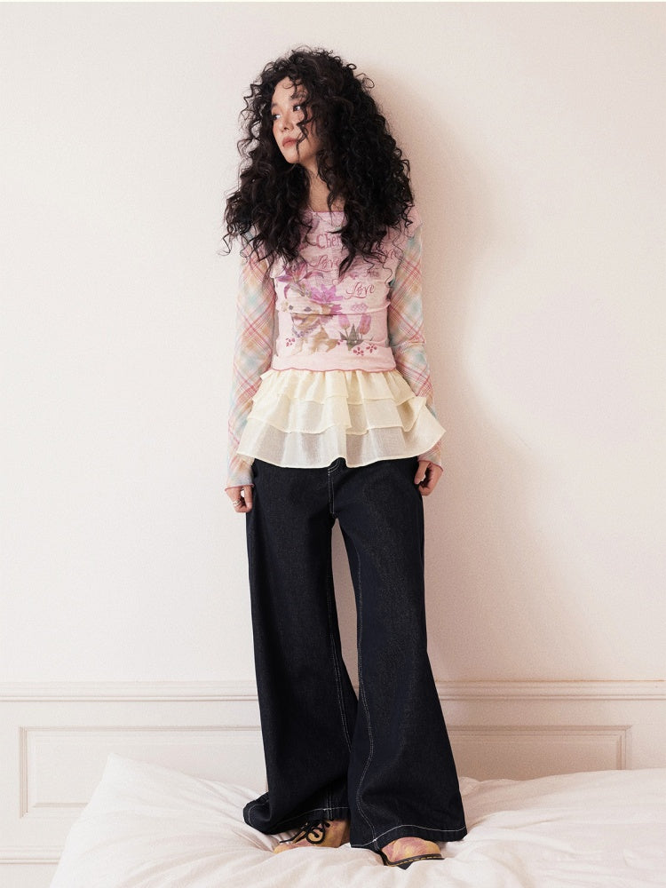 "Love in Fog Harbor" Cake Short Skirt【s0000013420】