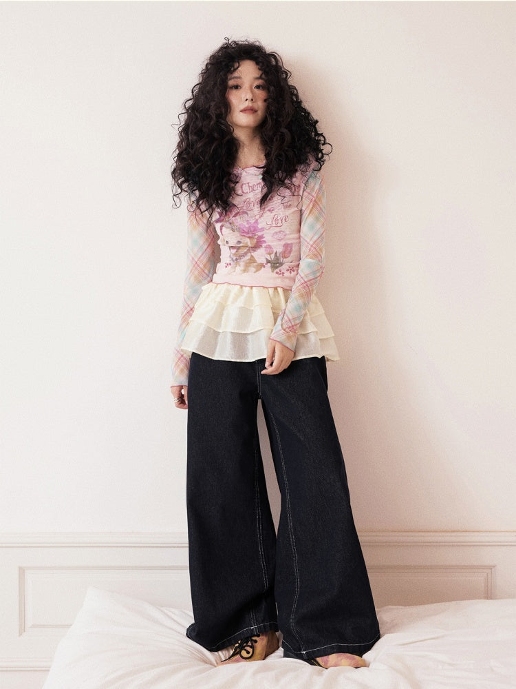"Love in Fog Harbor" Cake Short Skirt【s0000013420】