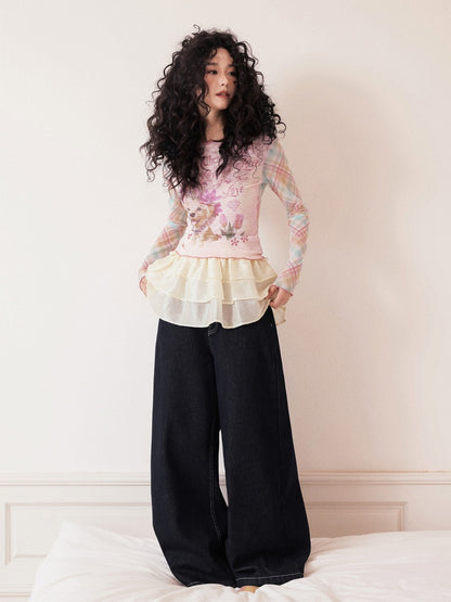 "Love in Fog Harbor" Cake Short Skirt【s0000013420】