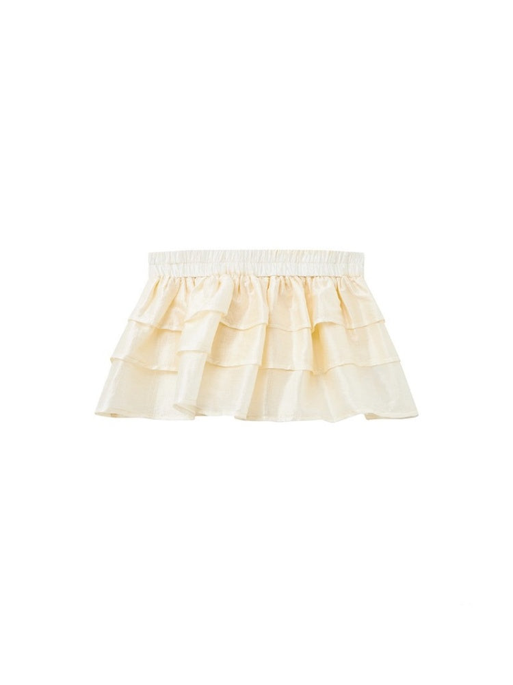 "Love in Fog Harbor" Cake Short Skirt【s0000013420】