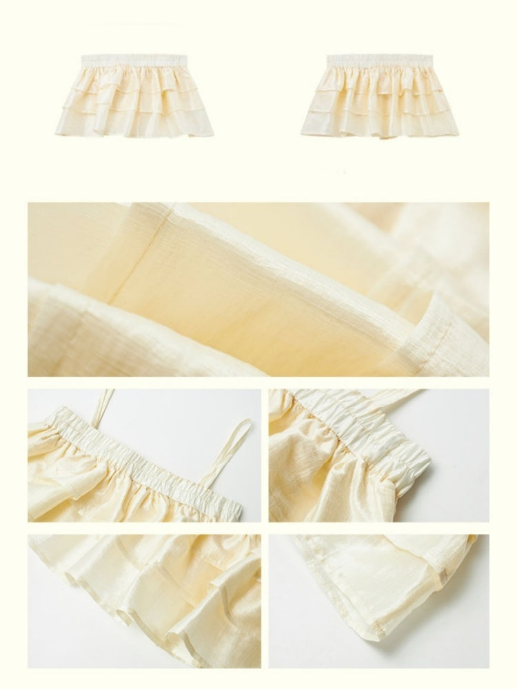 "Love in Fog Harbor" Cake Short Skirt【s0000013420】