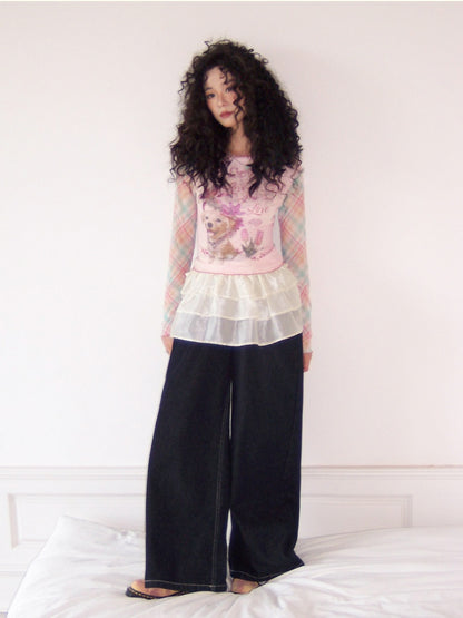 "Love in Fog Harbor" Cake Short Skirt【s0000013420】