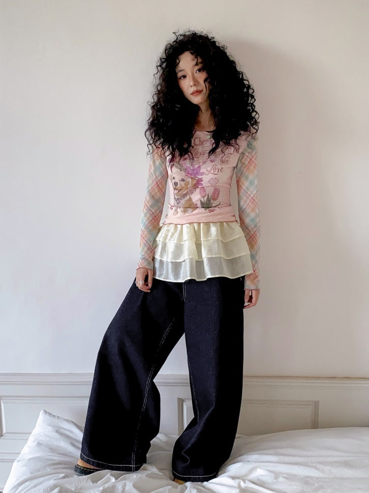 "Love in Fog Harbor" Cake Short Skirt【s0000013420】