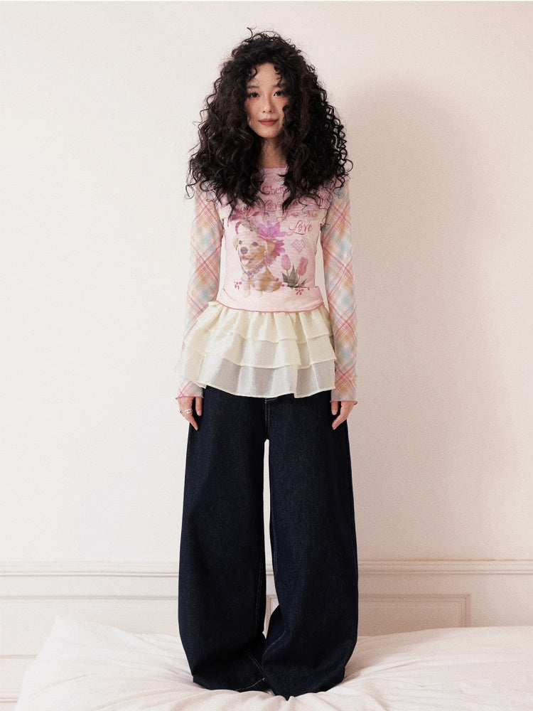 "Love in Fog Harbor" Cake Short Skirt【s0000013420】