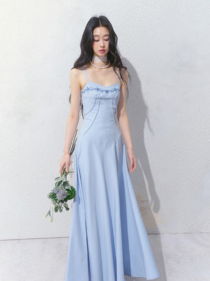 [Girl's Prayer] Original French Embroidery Lace Waist A-Line Camisole Dress【s0000013533】
