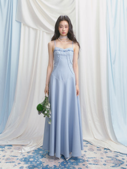 [Girl's Prayer] Original French Embroidery Lace Waist A-Line Camisole Dress【s0000013533】