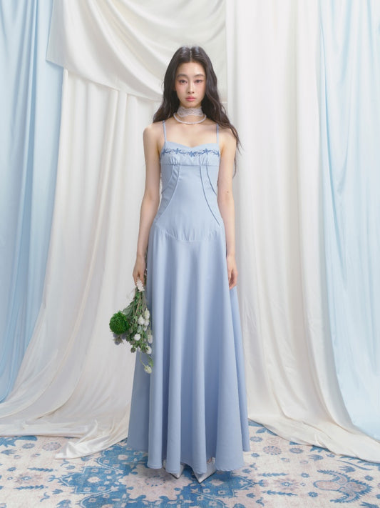 [Girl's Prayer] Original French Embroidery Lace Waist A-Line Camisole Dress【s0000013533】