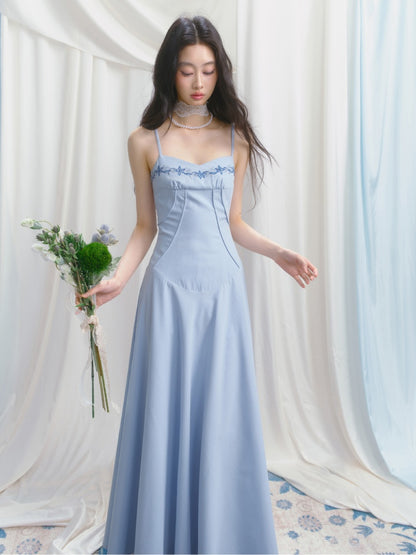 [Girl's Prayer] Original French Embroidery Lace Waist A-Line Camisole Dress【s0000013533】