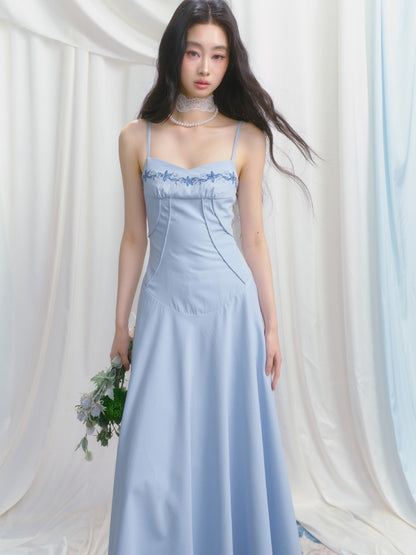 [Girl's Prayer] Original French Embroidery Lace Waist A-Line Camisole Dress【s0000013533】