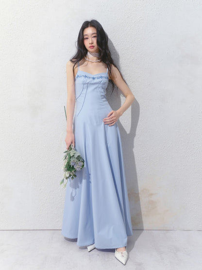 [Girl's Prayer] Original French Embroidery Lace Waist A-Line Camisole Dress【s0000013533】