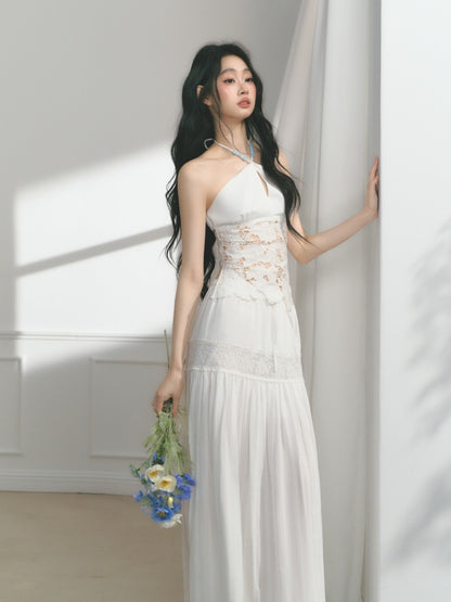 [Mermaid Tears] Original Cut-Out Embroidery Jacquard Waist Slimming Tops【s0000013543】