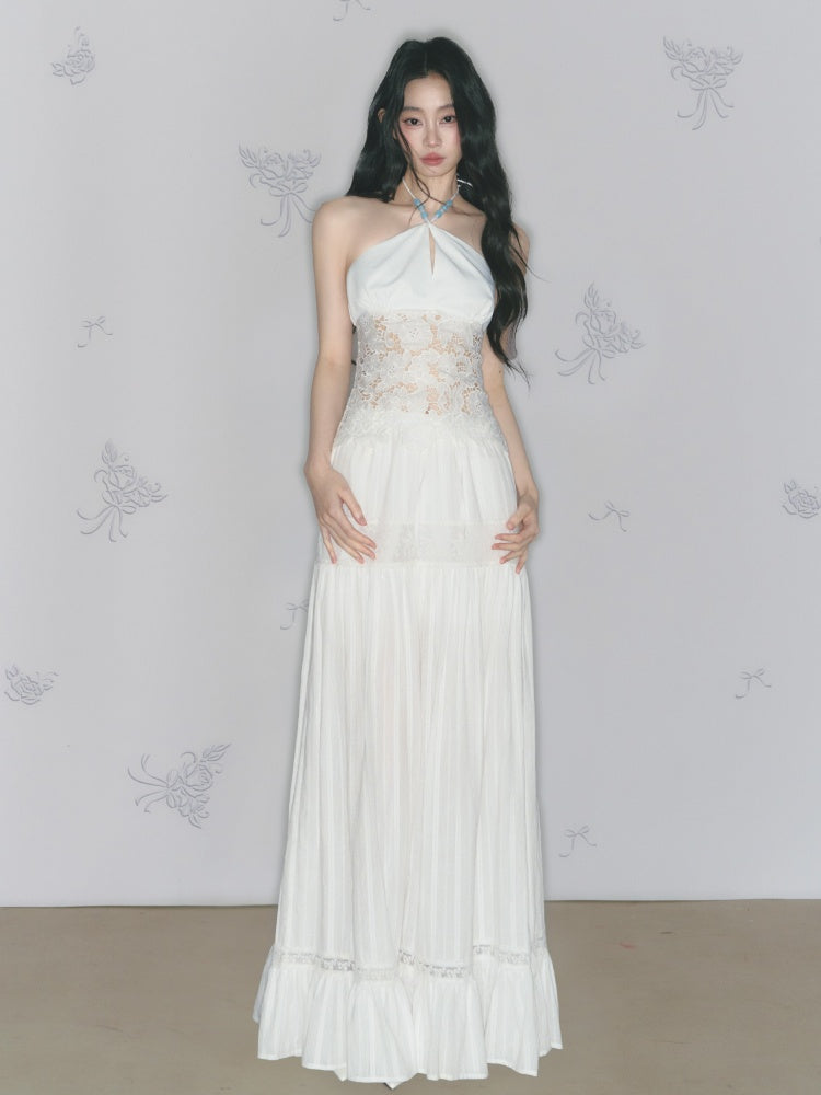 [Mermaid Tears] Original Cut-Out Embroidery Jacquard Waist Slimming Tops【s0000013543】