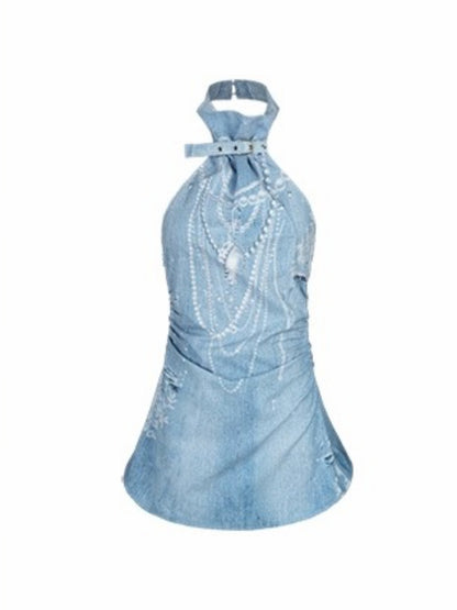 [Sea Of Time] Original Pleated Waist Slimming Camisole Tops【s0000013544】