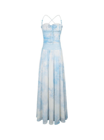 [Mint Paper] Original Blues Monet Beaded Design Fresh Slip Dress【s0000013545】