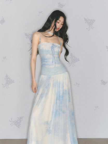 [Mint Paper] Original Blues Monet Beaded Design Fresh Slip Dress【s0000013545】