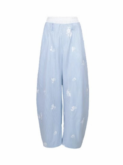 [North Of The Coast] Original Floral Print Suspender Tops& Pants【s0000013546】