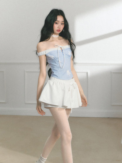 [North Of The Coast] Original Floral Print Suspender Tops& Pants【s0000013546】