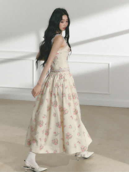 [Manhua Post] Office Original Lace Design Bandeau Skirt【s0000013548】