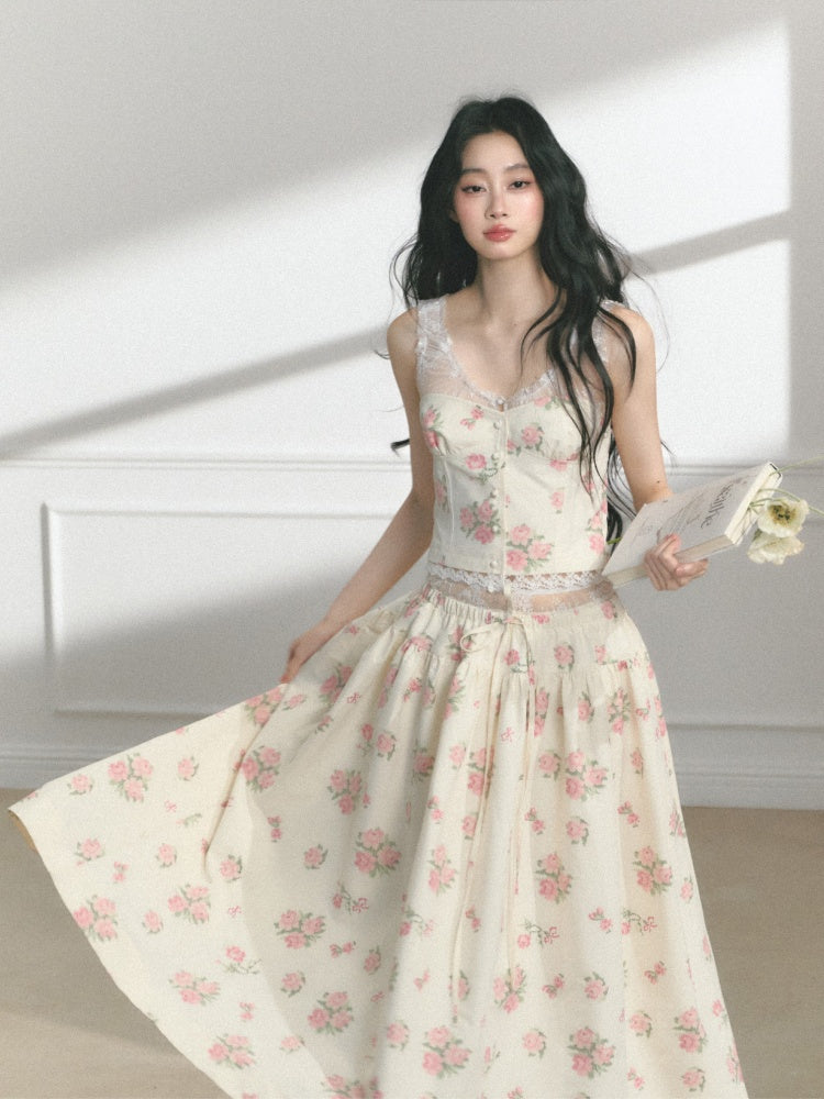 [Manhua Post] Office Original Lace Design Bandeau Skirt【s0000013548】