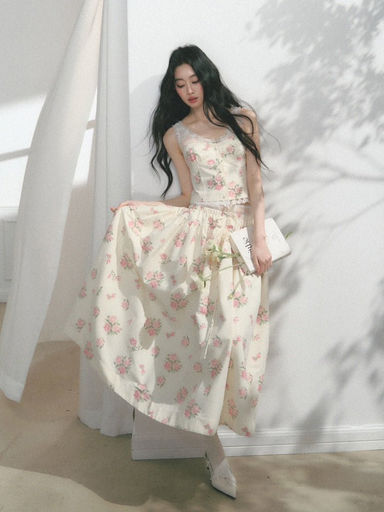 [Manhua Post] Office Original Lace Design Bandeau Skirt【s0000013548】