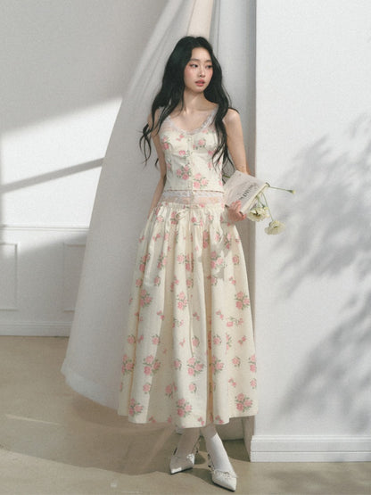 [Manhua Post] Office Original Lace Design Bandeau Skirt【s0000013548】