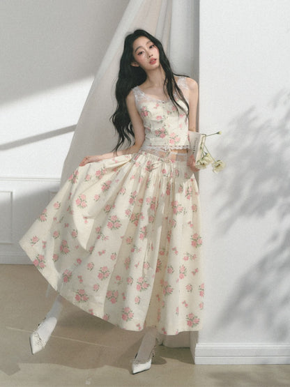 [Manhua Post] Office Original Lace Design Bandeau Skirt【s0000013548】