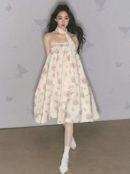 [Manhua Post Office] Original French Atmosphere Design Bandeau Skirt Dress【s0000013549】