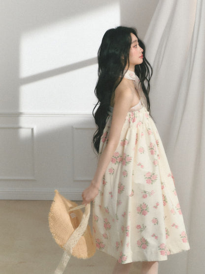 [Manhua Post Office] Original French Atmosphere Design Bandeau Skirt Dress【s0000013549】